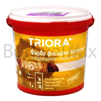 Фарба фасадна TRIORA TR-41 protect латексна 1 л біла