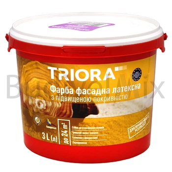 Фарба фасадна TRIORA TR-41 protect латексна 3 л біла