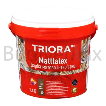 Фарба інтер'єрна TRIORA Mattlatex 1,4 кг біла матова