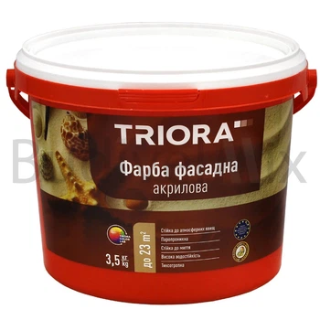 Фарба фасадна TRIORA NEW акрилова 2,5 л біла матова