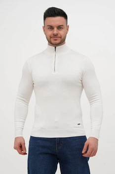 Гольф однотонний замок Trend Collection 10011 Білий (841/WHITE) XL
