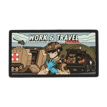 Патч PSDinfo «Work and Travel Combat Medic» ПВХ Олива (176918)