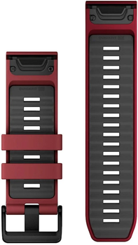 Pasek Garmin QuickFit Silicone Band 26mm Marsala/Graphite (010-13393-06)