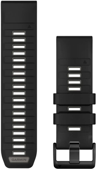 Pasek Garmin QuickFit Silicone Band 26mm Black/Pebble Gray (010-13393-00)