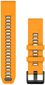 Pasek Garmin QuickFit Silicone Band 22mm Spark Orange/Graphite (010-13392-01)