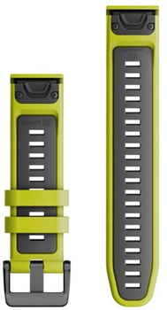 Ремінець Garmin QuickFit Silicone Band 22mm Electric Lime/Graphite (010-13280-03)