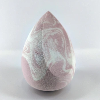 Спонж-косметическая губка для макияжа Soft Moments 6 см Marble бежево-молочный (срез) 1 шт.