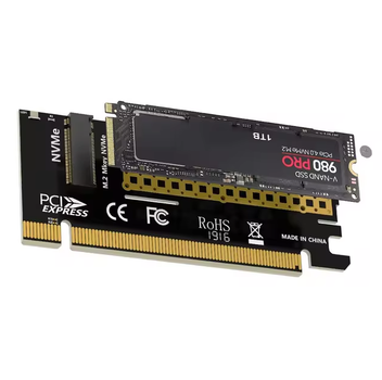 Переходник Адаптер JEYI M.2 NVME to PCIE X16 2280/60/42/30 NVMe SSD to PCIe 4.0 3.0 GEN4 64Gbps