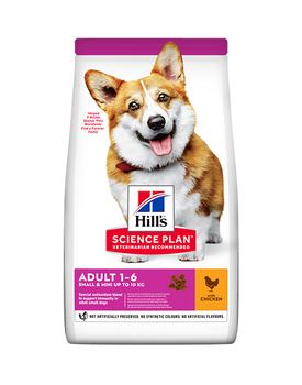 Сухой корм для собак маленьких и миниатюрных пород Hill's Science Plan Adult Small & Miniature с курицей 1.5 кг