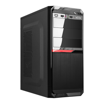 Корпус для комп'ютера LogicPower LP 2111 400W 8 см black case chassis cover 2xUSB 2.0 1xUSB 3.0
