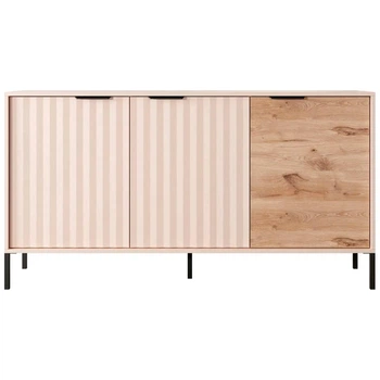 Буфет Maraline Nordic Ash matt black legs тридверний 153,1 см, 13783
