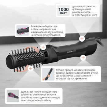 Фен-щетка Rowenta BRUSH ACTIV UB9520F0