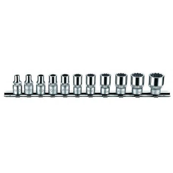 Набор головок 1/4" 12-гр. дюймовых 11 пр. (SAE) 21110 F