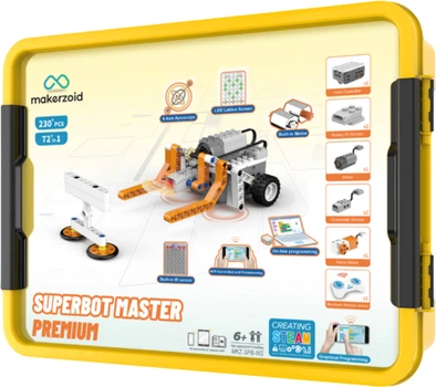 Конструктор Makerzoid Superbot Master Premium 230 деталей (MKZ-SPB-MS)