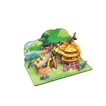 Деревянный пазл 3D "Bees" Bambi 68039W 43 детали