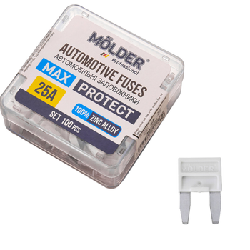 Набор предохранителей Molder "мини" 25А, 100шт