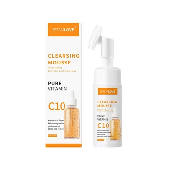 Пенка для умывания с витамином С и насадкой-щеткой SERSAN LOVE Cleansing Mousse Pure Vitamin C10