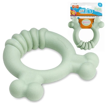 Жувальна іграшка для цуценят Nylabone Puppy Chew Tactile Ring Chicken S зі смаком курки (85003)