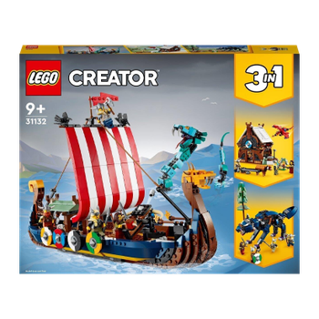 Конструктор Lego Корабль Викингов и Мидгардский Змей Creator 31132