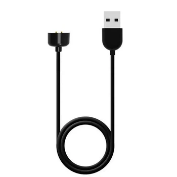 Магнитный USB кабель на фитнес-браслет Xiaomi Mi Band 7 50 см. Черный