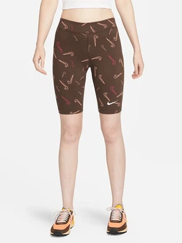 Велосипедки жіночі Nike W Nsw Short Aop Prnt DO2561-237 XS Коричневі (195867984270)
