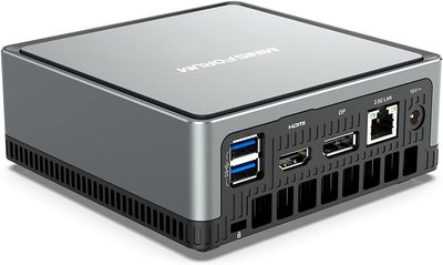 Мини ПК MINIS FORUM UM700 / AMD Ryzen 7 3750H / RAM 16GB / SSD 512GB / HDMI / LAN / Wi-Fi 5 / Bluetooth 5.1 / Windows 11 / Silver