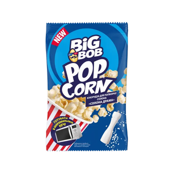 Кукурудза для попкорну солона Солона драма 90 г BIG BOB (4820241800063)