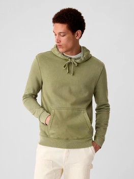 Толстовка мужская на флисе Gap M, Walden Green (Зеленая) 500121633380