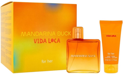 Набір для жінок Mandarina Duck Vida Loca Туалетна вода 100 мл + Лосьйон для тіла 50 мл (8058045436966)