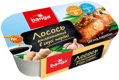 Філе лосося Banga у соусі теріякі 120 г (4751017404270)