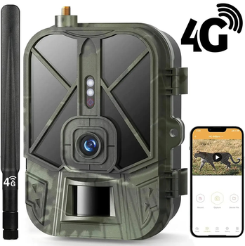 Фотопастка 4G камера для полювання з акумулятором 8000 мАг Suntek HC-940Pro, передача 4К відео на смартфон (100968)
