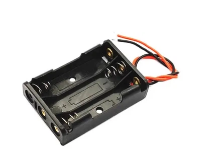 Бокс на три ААА батареи 4.5V кейс для питания Arduino Black (286035)