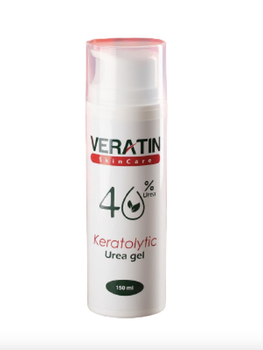 Гель от натоптышей и мозолей Keratolytic 40% мочевины Urea gel (Вератин Кератолитик), Flosvita, Veratin Skin Care, 150 мл. флакон