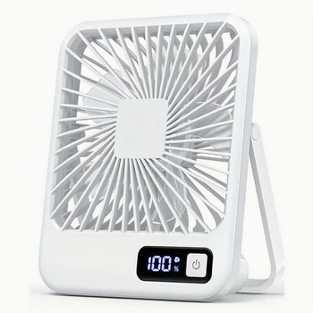Вентилятор акумуляторний Q3W 1800 мАг 5 швидкостей USB білий