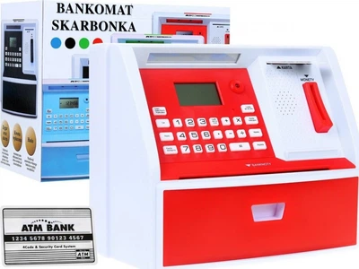 Дитячий банкомат-скарбничка Ramiz LK-G973.CR червоний