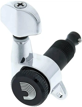 Замковые колки для электрогитары / акустической D'Addario PWAT-6R1 Auto-trim Tuning Machines (6 In-line, Chrome)