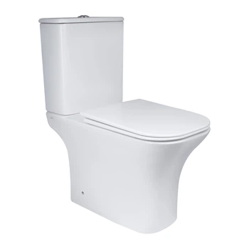 Унітаз-компакт Qtap Quadro безободковий з сидінням Soft-close QT24221215AW