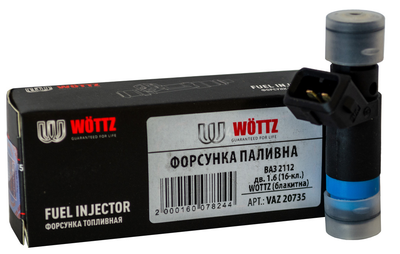 Форсунка паливна ВАЗ 2112 дв. 1.6 (16-кл.) WOTTZ (блакитна)