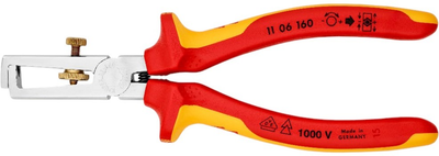 Szczypce do ściągania izolacji Knipex VDE 160 mm (11 06 160)