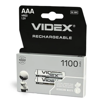 Акумулятори Videx HR03/AAA 1100mAh double blister