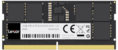 Оперативная память Lexar DDR5-5600 32768MB SO-DIMM Black (LD5S32G56C46ST-BGS)