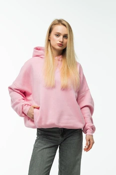 Худи женское оверсайз v.3 Pink XS-S