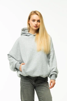Худи женское оверсайз v.3 Grey M-L