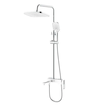 Душевая система тропический душ Mixxus Premium WALTER 009-J WHITE-CHROME MI6622