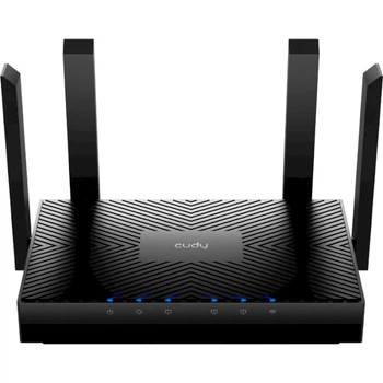 Маршрутизатор Cudy WR3000 AX3000 Gigabit Wi-Fi 6 Mesh Router 574 Mbps (2.4ГГц) + 2402 Mbps (5ГГц) Black (WR3000)