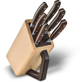 Набор кухонных ножей Victorinox Grand Maitre Сhef's Wood Cutlery 7.7240.6 6шт/Brown (Vx77240.6)