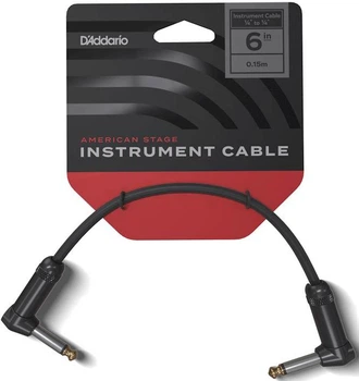 Инструментальный патч-кабель D'Addario PW-AMSPRR-105 American Stage Patch (15 cm)