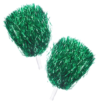 Помпоны для черлидинга и танцев зеленые SP-Sport Pom-Poms 4878 комплектация 2шт Green