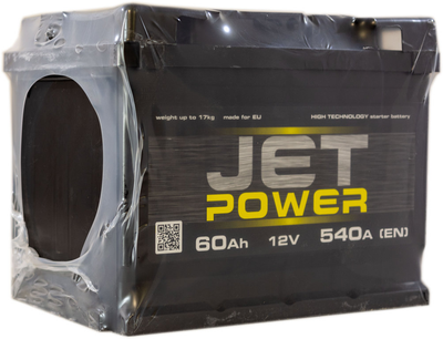 Акумулятор 60 пряма (+ зліва) 540A Jet Power