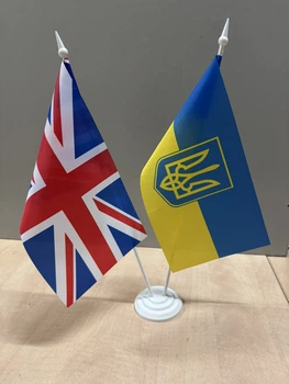 Набор настольный Треос флажки "Украина - Великобритания"